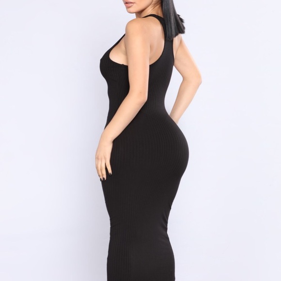 Black midi dress - Picture 4 of 4